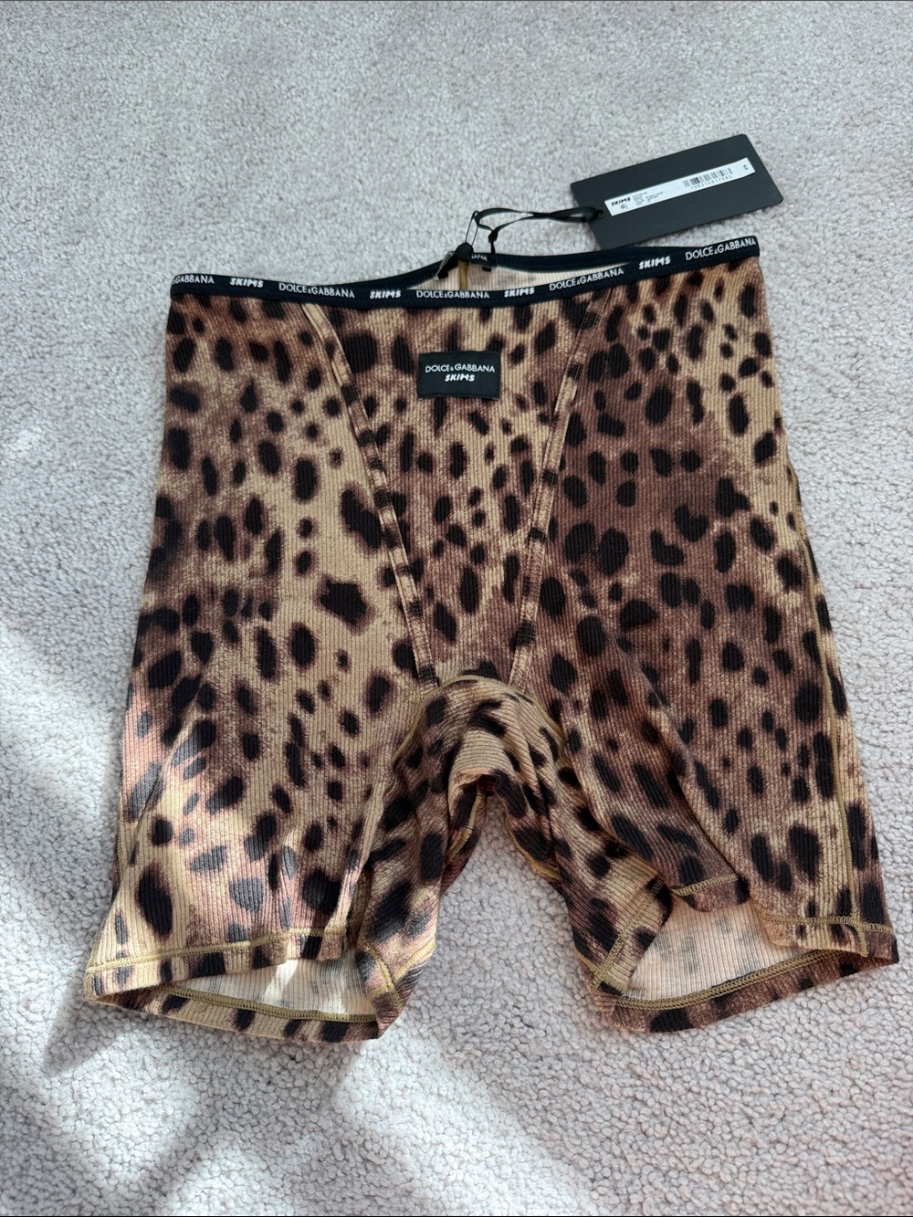 *Price firm
Nwt Dolce & Gabbanaxskims womens Leopard Print Boxer Brief Brown